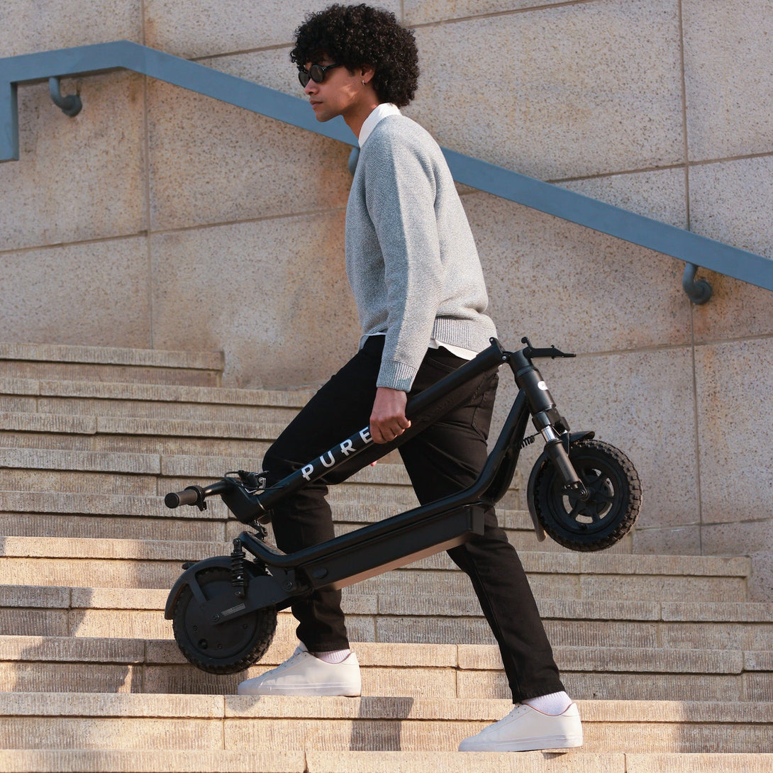 Pure Electric Scooter Black Air⁵ Ultra Suspension